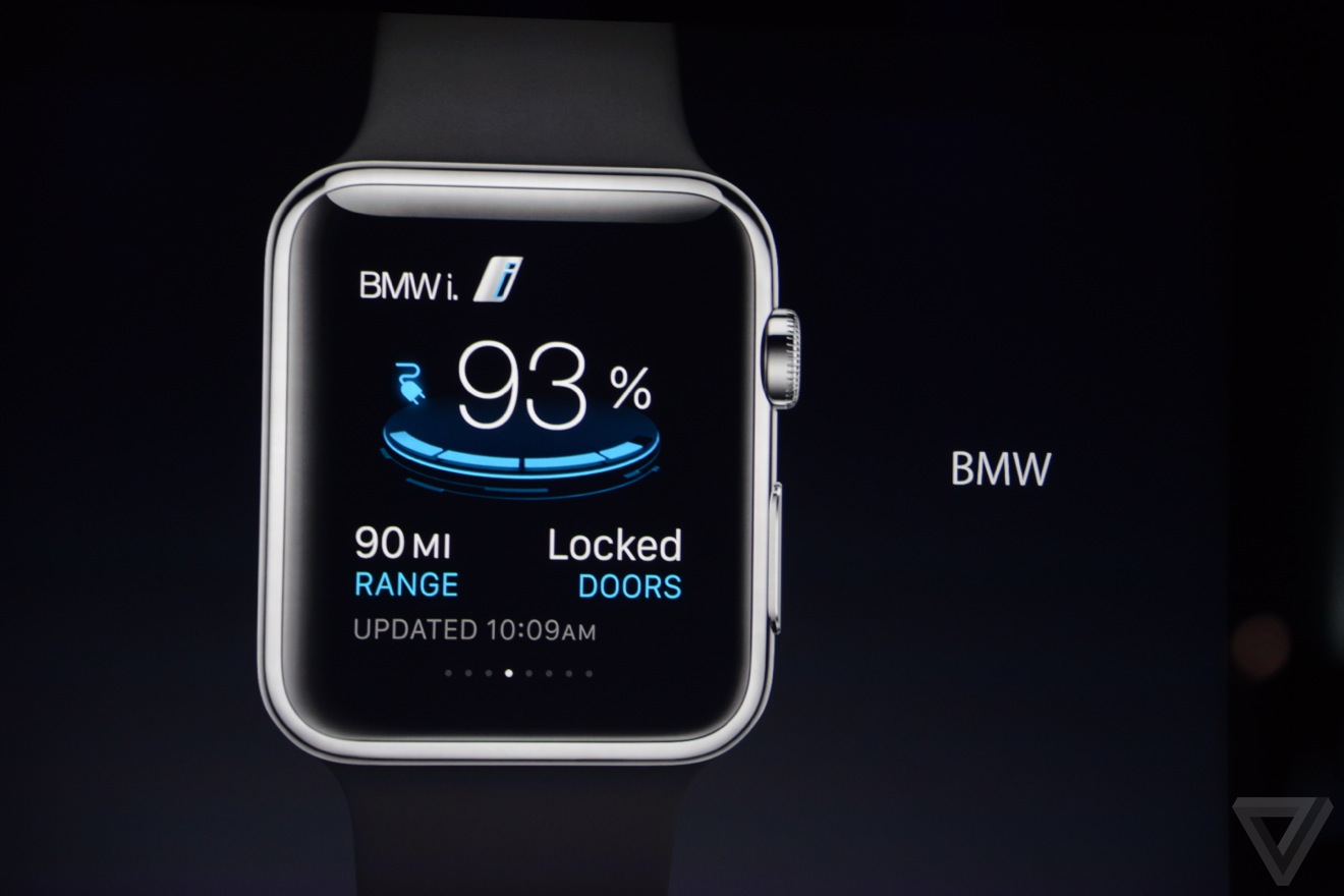 BMW i App for the new Apple Watch