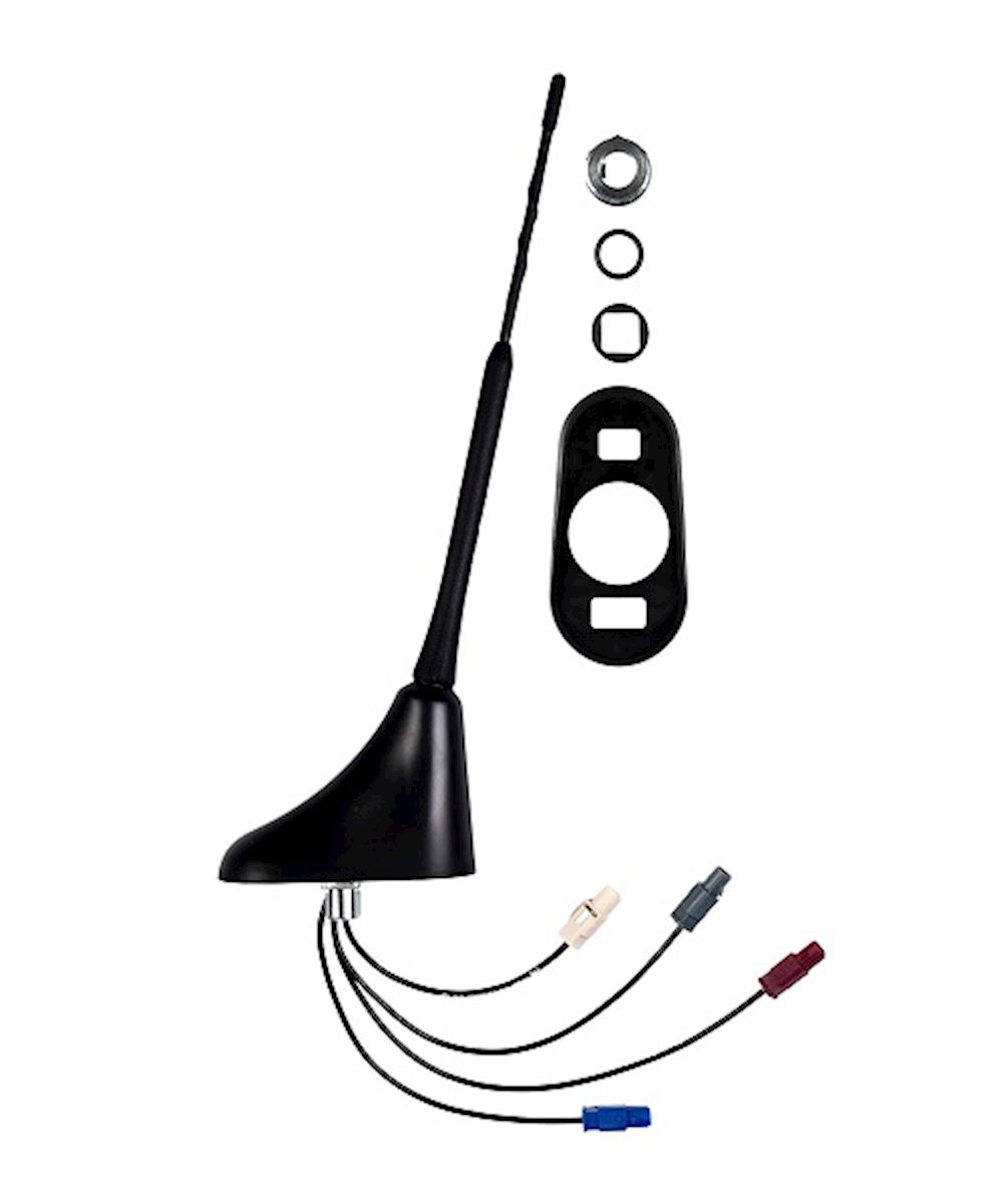 AM/FM, DAB+, GPS & GSM SHARK FIN ANTENNA (A.3766.01) With 5M