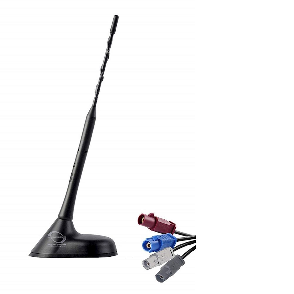 AM/FM, DAB+, GPS & GSM SHARK FIN ANTENNA (A.3766.01) With 5M