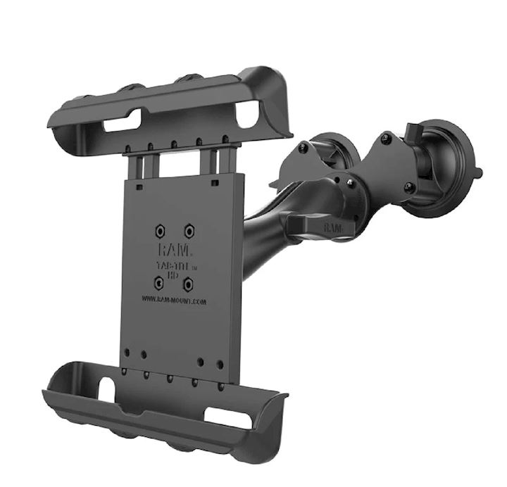 RAM® Tab-Tite™ Tablet Mount with RAM® Twist-Lock™ Double Suction Cup (RAM-HOL-TAB17-189BU)