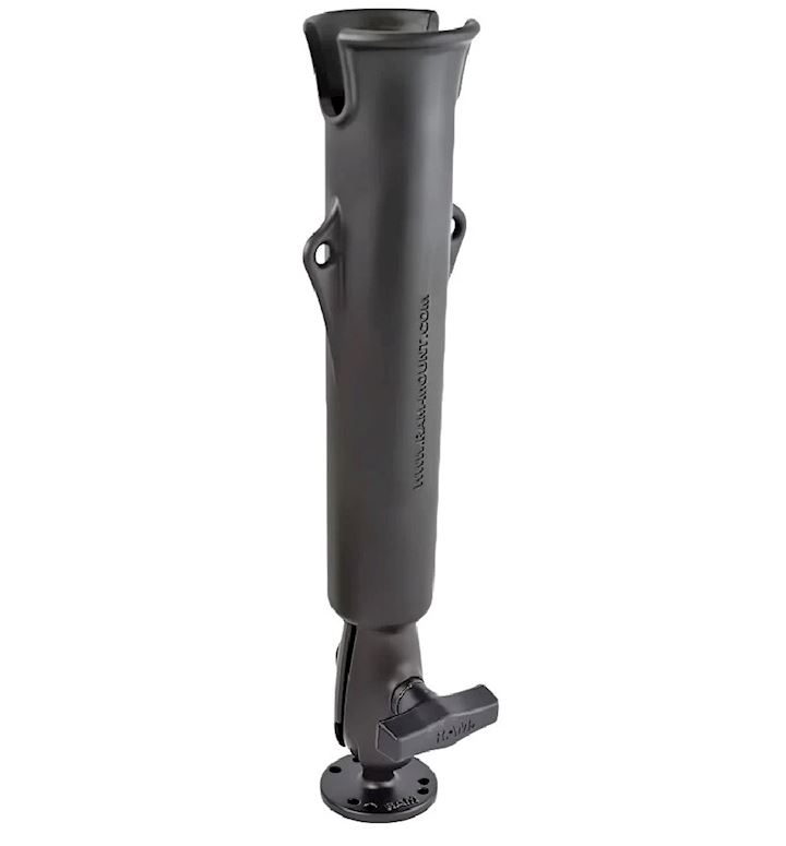 RAM® Tube™ Rod Holder with Round Plate for Salt Water Use ( RAP-119SW)