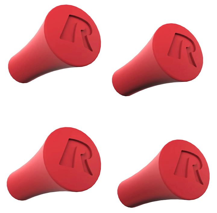 RAM® X-Grip® Red Rubber Cap 4-Pack (RAP-UN-CAP-4-RED)