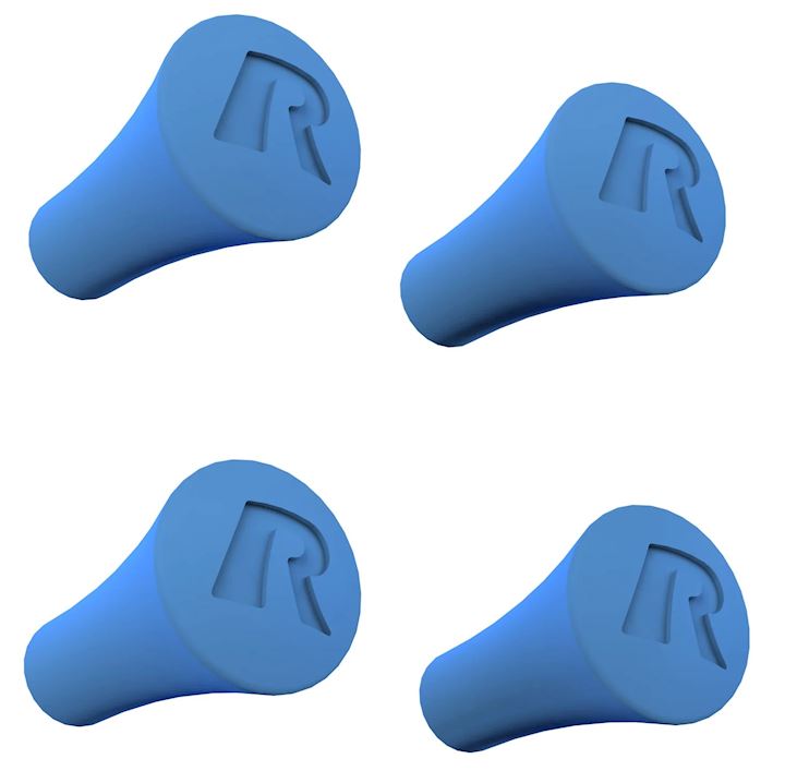 RAM® X-Grip® Blue Rubber Cap 4-Pack (RAP-UN-CAP-4-BLUE)