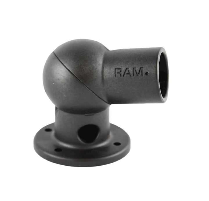 RAM® Adjustable Angle Base with Round Plate and PVC Pipe Socket (RAP-288)