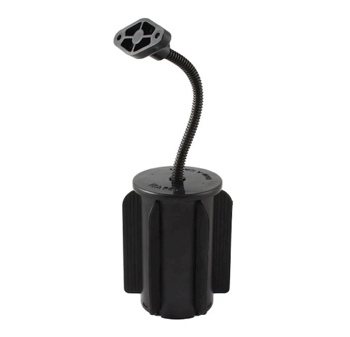 RAM-A-CAN™ II Cup Holder Mount with RAM® Flex-Arm™ and Diamond Plate (RAP-299-2)