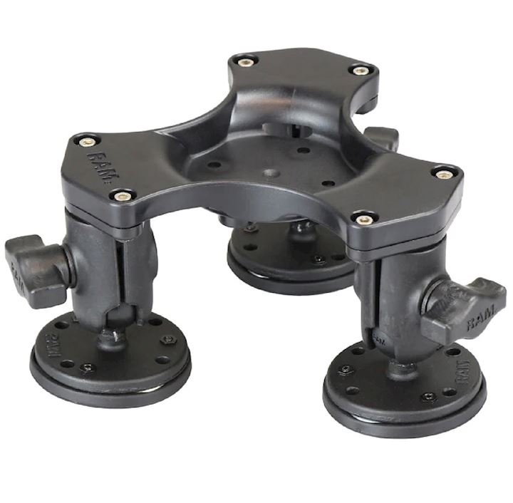 RAM® Triple Ball and Socket Magnetic Base with AMPS Hole Pattern (RAP-365B-1-339)