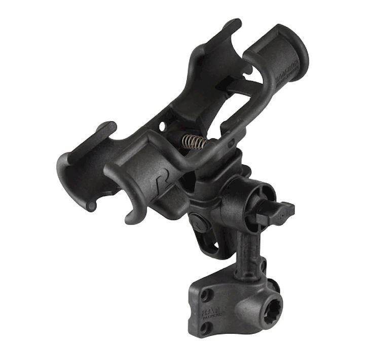 RAM® Light-Speed™ Fishing Rod Holder with Bulkhead/Flat Base (RAP-370-B)