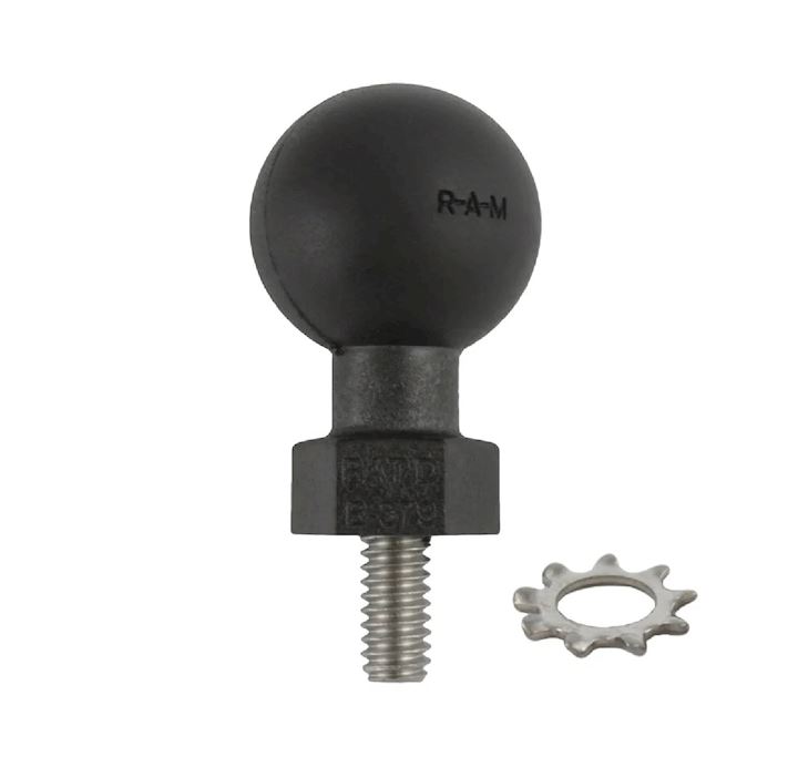 RAM® Tough-Ball™ with 1/4"-20 x .50" Threaded Stud for Kayaks - B Size (RAP-B-379U-252050-KAY1)