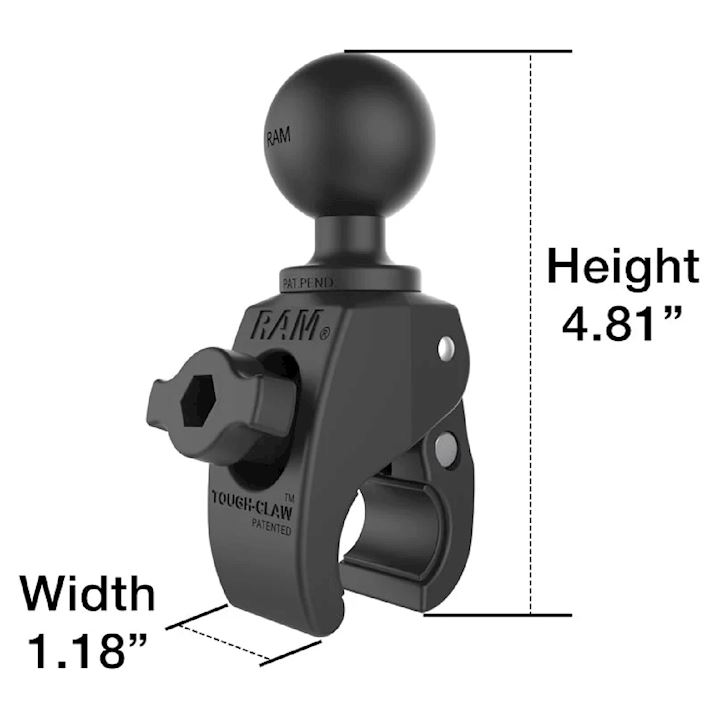 RAM® Tough-Claw™ Small Clamp Ball Base (RAP-400)
