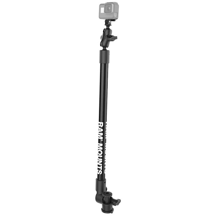 RAM® Tough-Pole™ Camera Mount with Single Pipe & RAM® Track-Node™ Base (RAP-411-18-A-GOP1-1)