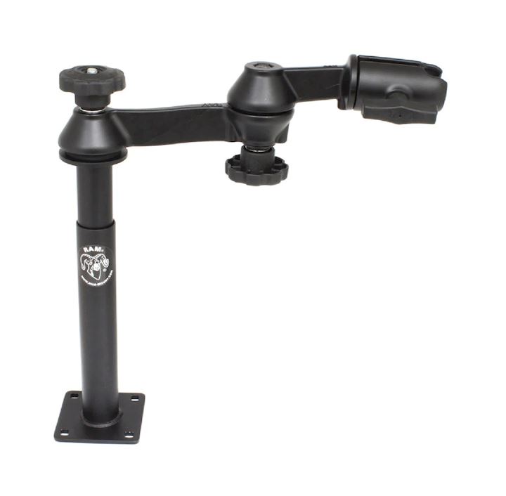 RAM® Tele-Pole™ with 8" & 9" Poles & Double Swing Arms (RAM-VP-SW1-89NB)