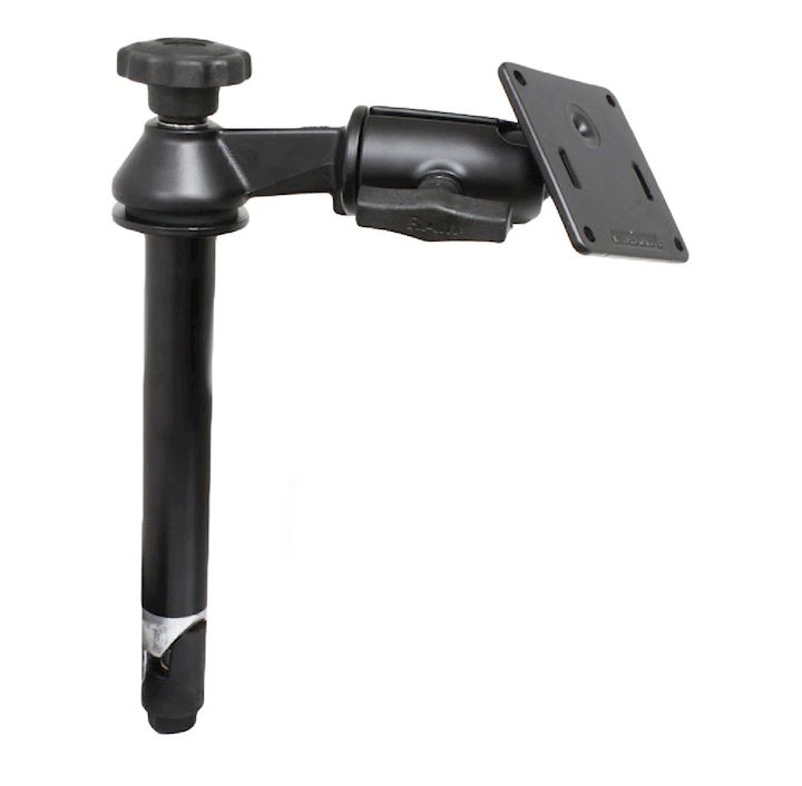 RAM® 8" Upper Pole with Single Swing Arm & 75x75mm VESA Plate (RAM-VP-SW2-8-2461)