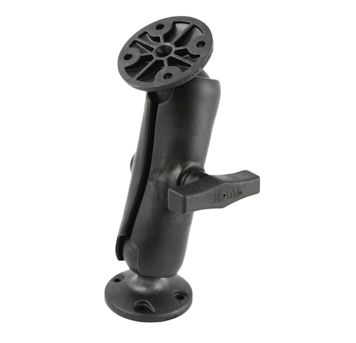 RAM® Composite Double Ball Mount with Two Round Plates - Medium (RAP-101)