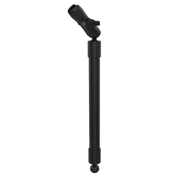 RAM® 18" PVC Pipe Extension with Ball Ends & Double Socket Arm (RAP-BB-230-18-201)