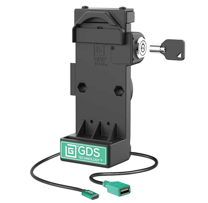 GDS® Uni-Conn™ Locking Spring Loaded Power + Single USB-A Dock (RAM-GDS-DOCKL-V12-U1CPD)