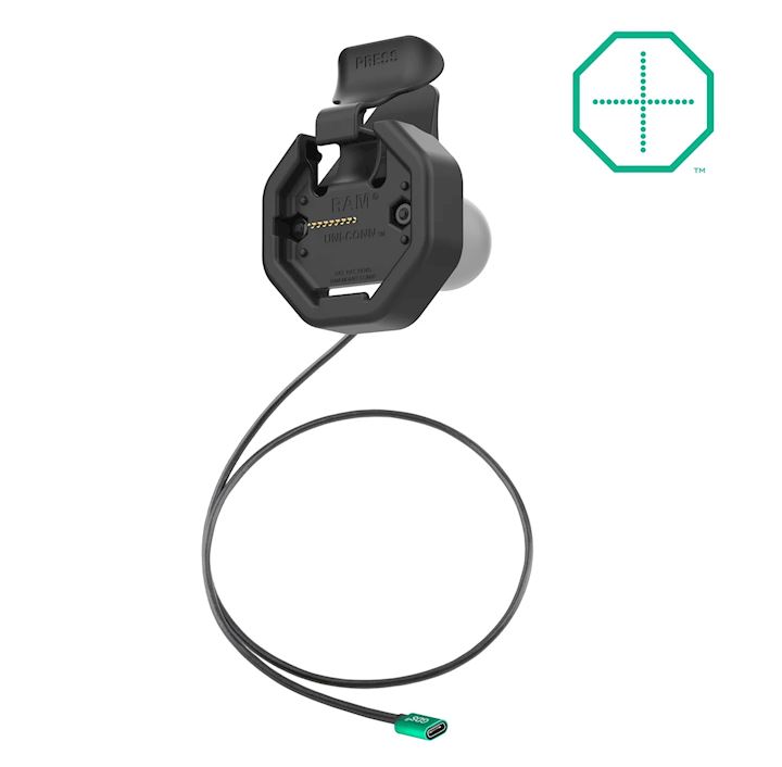 GDS® Uni-Conn™ Powered Snap-In Dock with USB-C Connector (RAM-GDS-DOCK-U3CP)