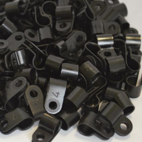 'P' Clip 8mm Black (NX.3)