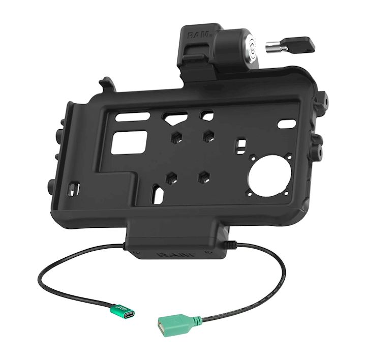 RAM® Low-Profile Locking Power + Single USB Dock for Tab Active5 & 3 (RAM-HOL-SAM58CPKLT-AU)