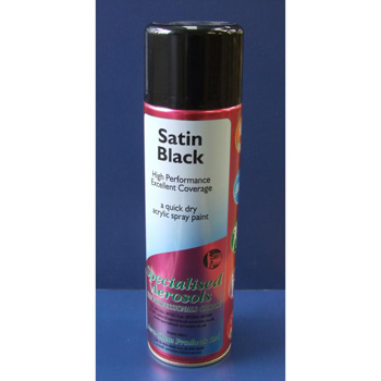 Satin Black Aerosol Paint Spray - 500ml (AP.7)