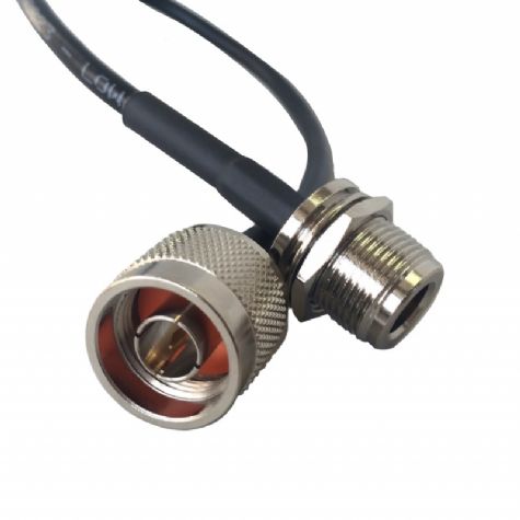 N Type Male Plug to N Type Female Jack Bulk head RG58 Cable Extension RG58 5 Meters (C23NP.5N/B)