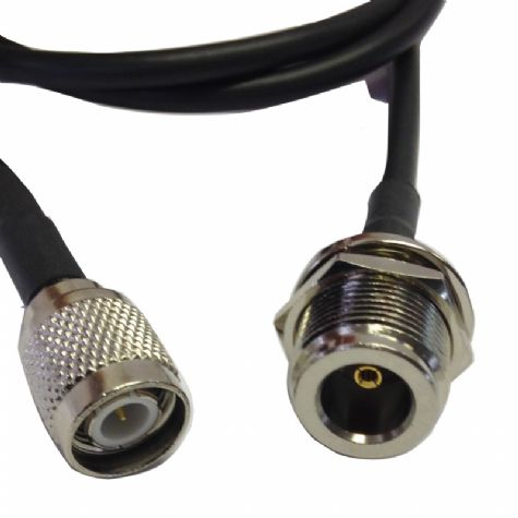 TNC Male to N Type Female Bulkhead Cable Extension (C23TP-1N/B)