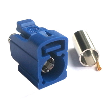 FAKRA Female GPS Blue Code C (RG58) (FC-GPS-F58)