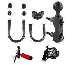 (RAM-B-309-7) Clutch/Brake U-Bolt Handlebar Mount with 1" Ball