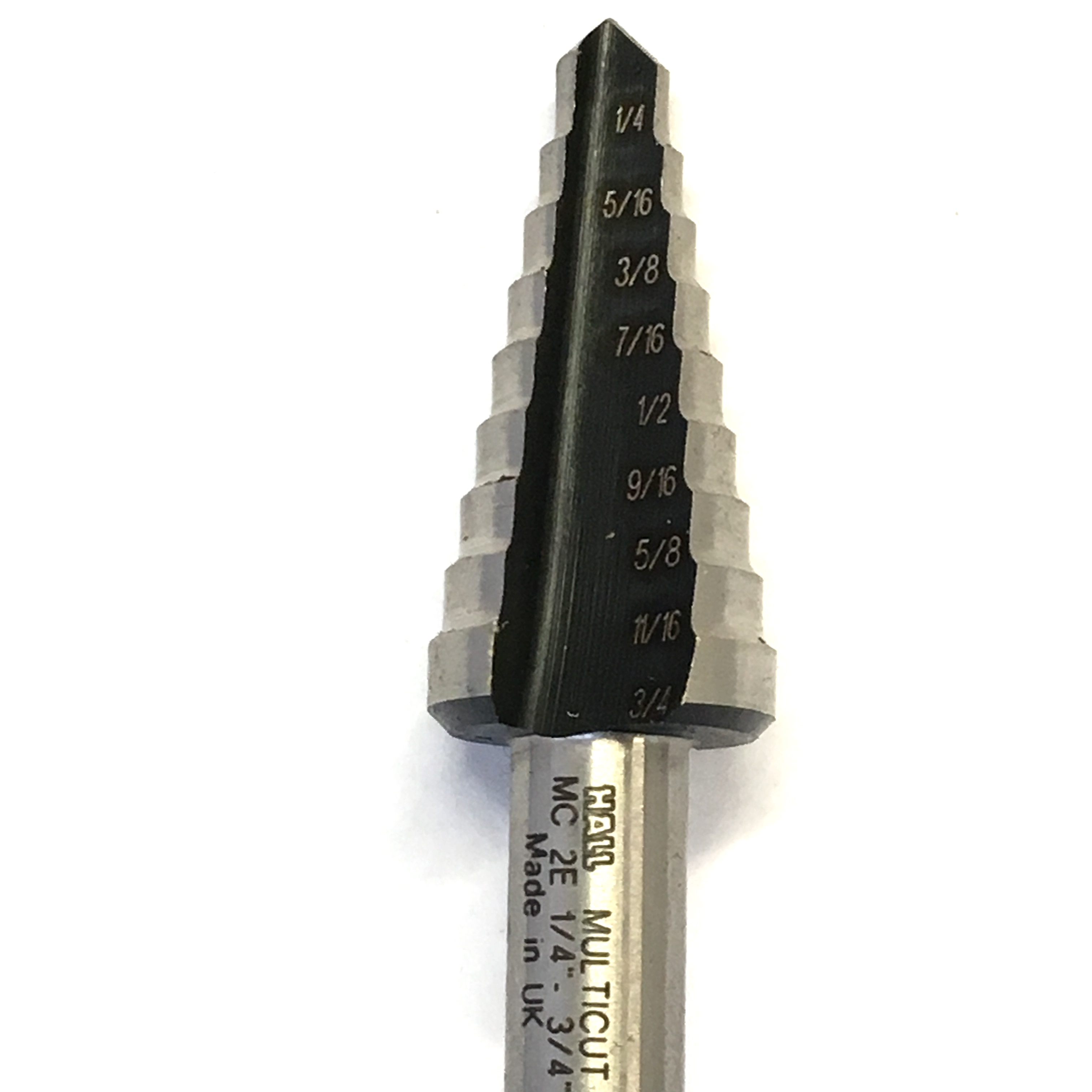 Multicut High Speed Steel Step Drill 6.35mm to 19.05mm