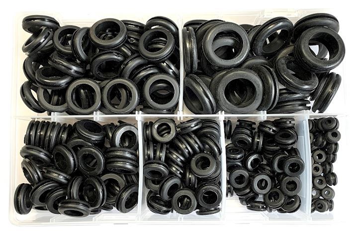 Assorted Wiring Grommets Black (AB.53)