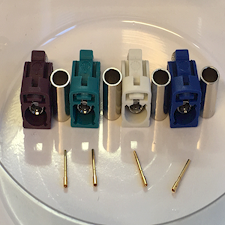 Assorted FAKRA Connectors for RG174 Coaxial Cable (AB.FAK/174)