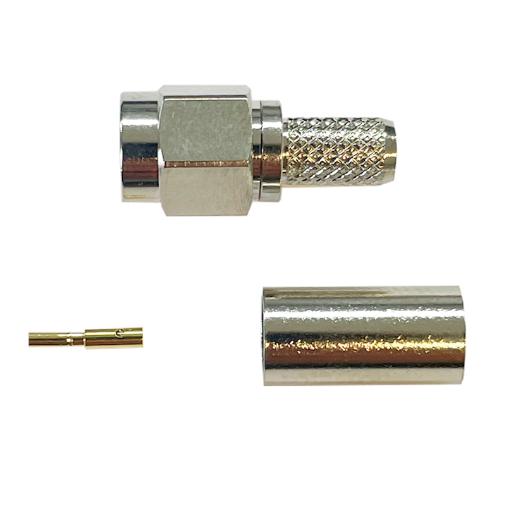 SMA Male Reverse Polarity Crimp Connector (RG58) (C111.M/RP)