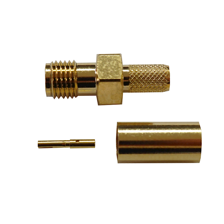 SMA Female RG58 Connector with Crimpable Pin (C.111F/PC)