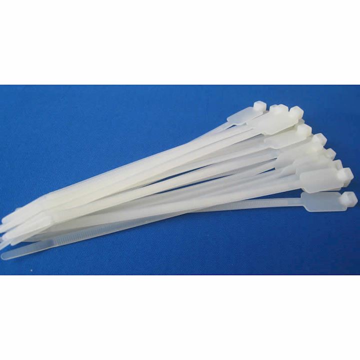 Marker Cable Ties 200mm x 4mm - Natural (CST.MAR200W)