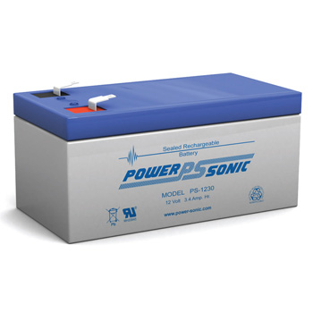 Powersonic PS-1230FI Sealed Rechargeable Battery 12 Volt 3.4 Amp (LR/PS-1230)