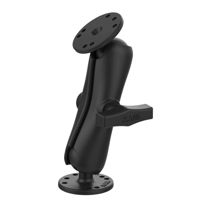 RAM Double Ball Mount with Two Round Plates - C Size Medium RAM-101U
