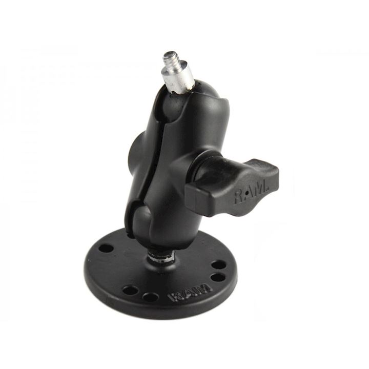 RAM® Drill-Down Double Ball Mount with 1/4"-20 Threaded Stud