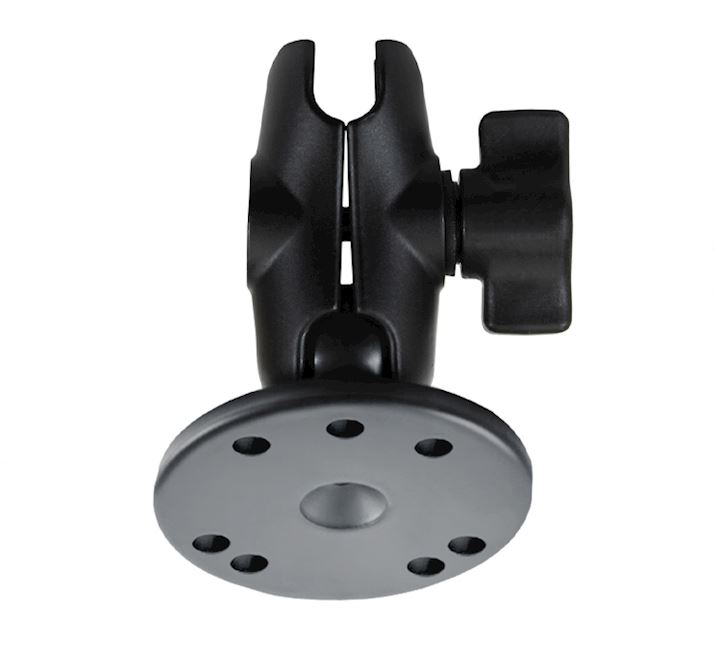 Mount with Round Base & Short Double Socket Arm for 1" Ball (RAM-B-103-A-KT)