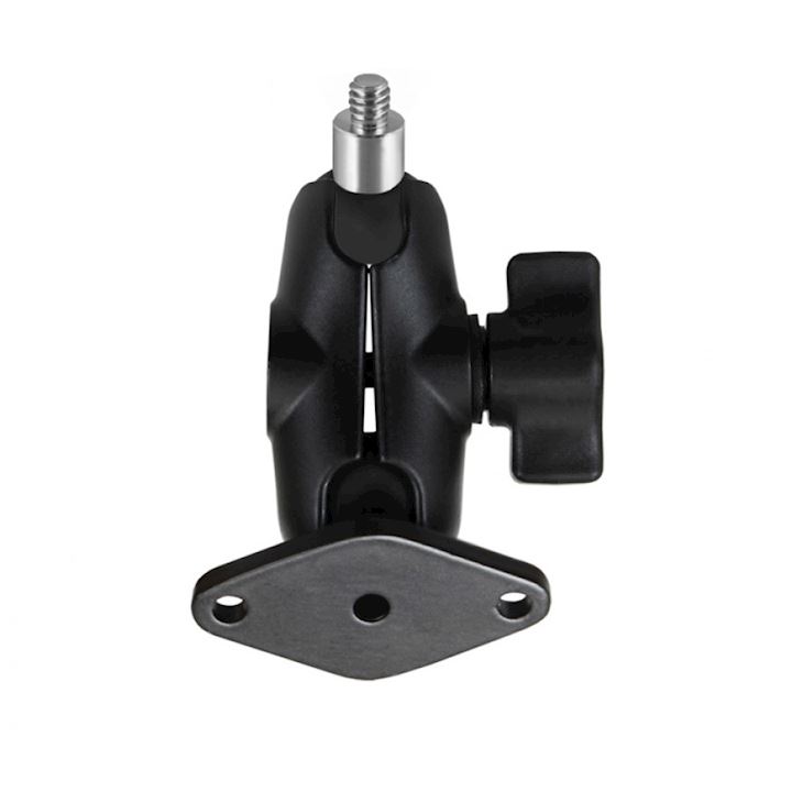 RAM® Double Ball Mount with Diamond Plate and 1/4"-20 Threaded Stud - Sky Echo