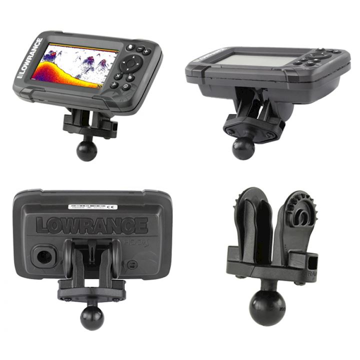 B Size 1" Fishfinder Ball Adapter for the Lowrance Hook² Series