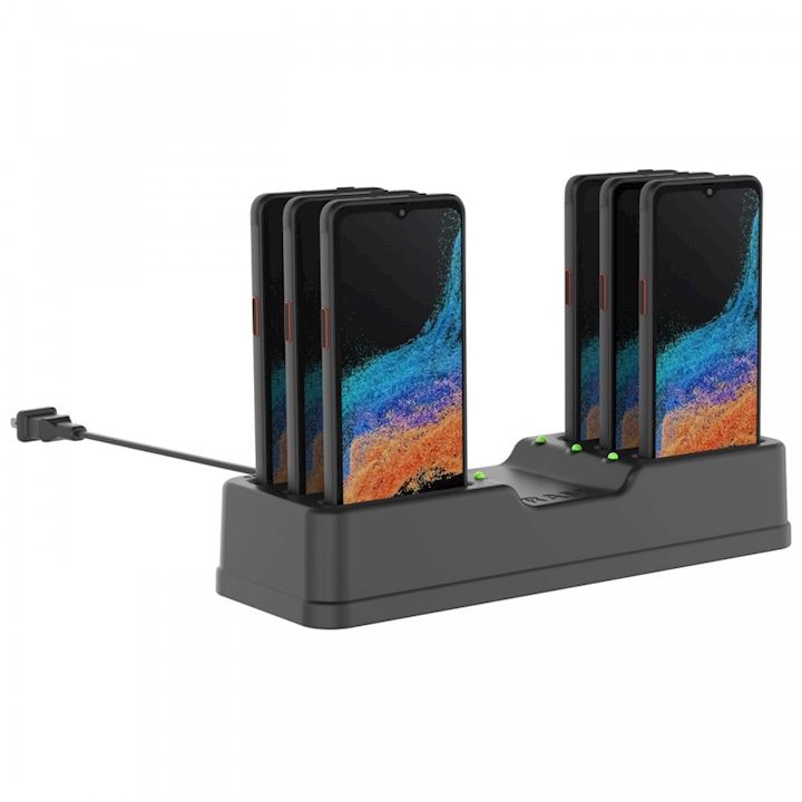 RAM® 6-Port Charging Dock for Samsung XCover 7 Without Case