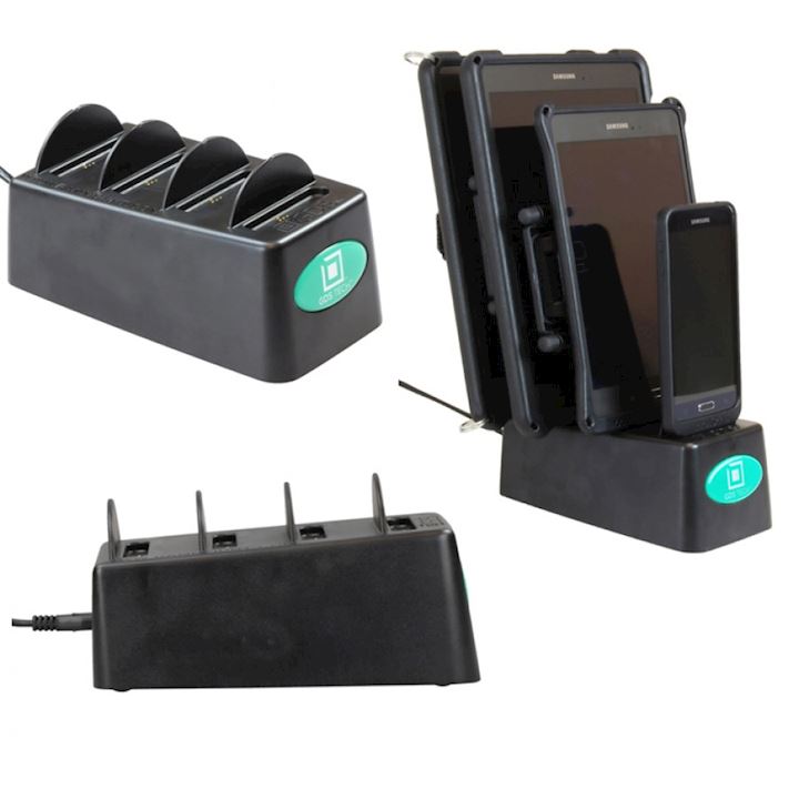 4 Gang Desktop Dock Charger with GDS Technology™ for IntelliSkin™