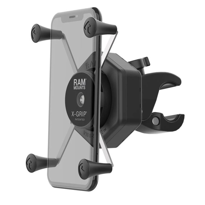 RAM X-Grip Large Phone Mount with Vibe-Safe & Small Tough Claw
