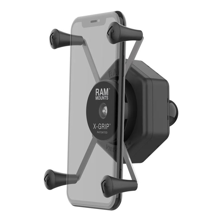 RAM X-Grip Large Phone Holder with Ball & Vibe-Safe Adapter