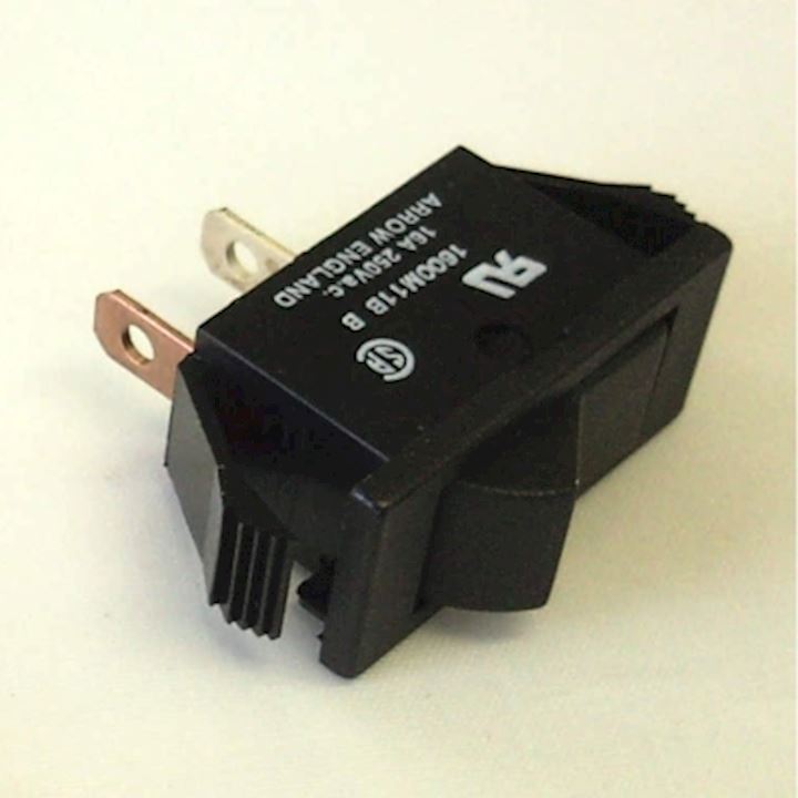 Rocker Switch 16Amp 250V SPST Black (RS.SRS4)