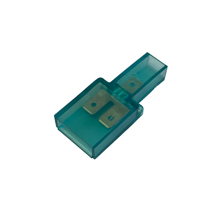 Transparent Male to Male Spade Connector Adaptor