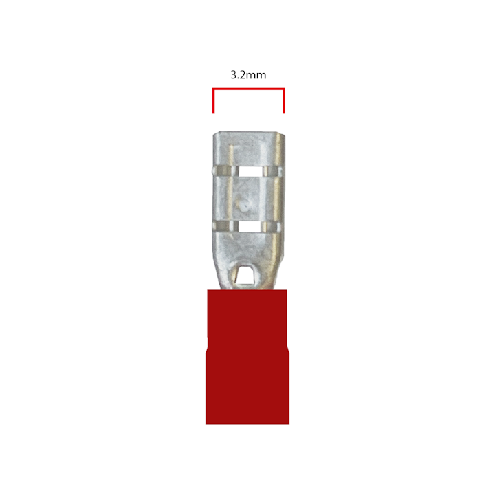 3.2mm Female Terminal - Red (WT.17)