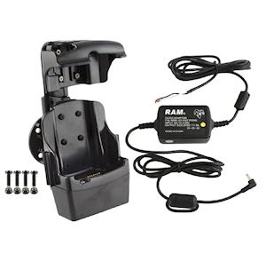 RAM® Quick-Draw™ Jr Powered Dock for Motorola MC5590 - Hardwire Charger (RAM-HOL-SYM3PE-RAY1U)