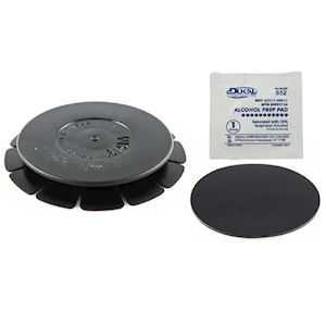 RAM® Black Rose Adhesive Plate for Suction Cups (RAP-350B)