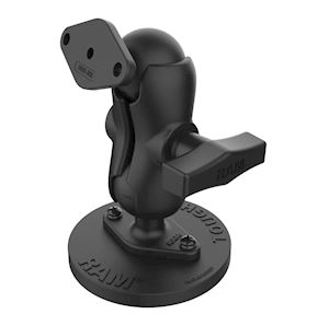 Rail Mount with Double U-Bolt Base & 3.625" Square Base (VESA 75)