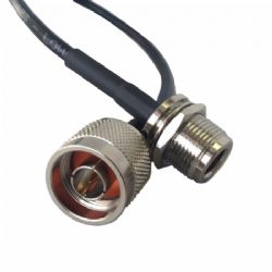 N Type Male Plug to N Type Female Jack Bulk head RG58 Cable Extension RG58 5 Meters (C23NP.5N/B)